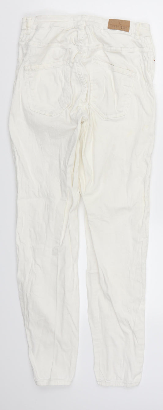 Womens UK Size M Gina Tricot Regular Fit Skinny White Jeans