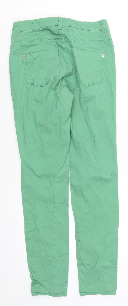 Womens UK Size 6 H&M Regular Fit Skinny Green Jeans