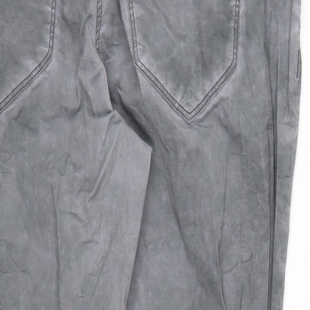 Womens UK Size 26 in Cecil Regular Fit Cropped Grey Trousers