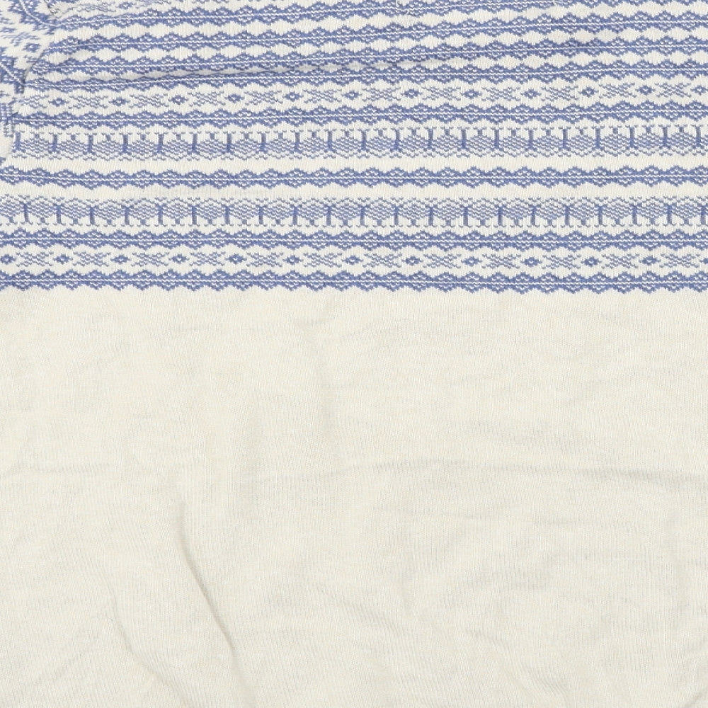 River Island Mens Beige Striped Pullover Jumper Size S