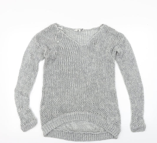 Peacocks Womens Grey Pullover Jumper Size S