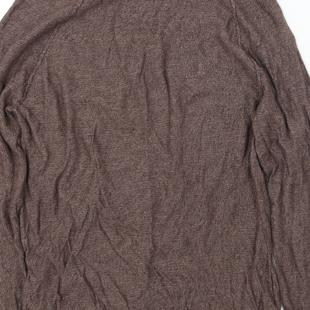 New Look Mens Brown Pullover Jumper Size S