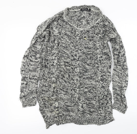 Brave Soul Womens Grey Pullover Jumper Size XS