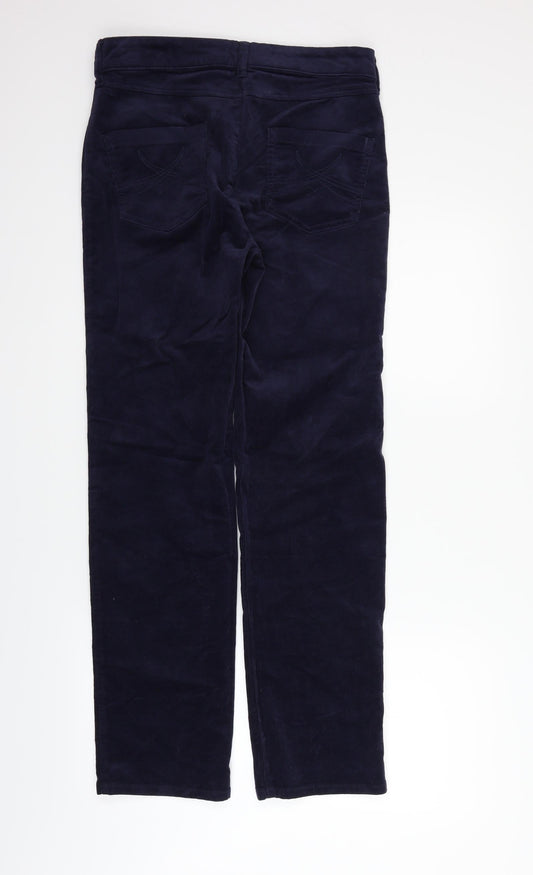 Marks and Spencer Womens Blue Trousers Size 30 in L29 in