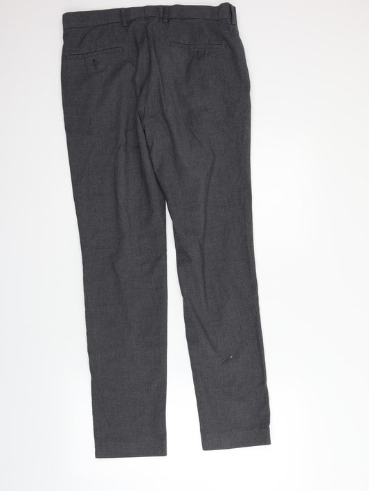Preworn Womens Grey Trousers Size 34 in L28 in