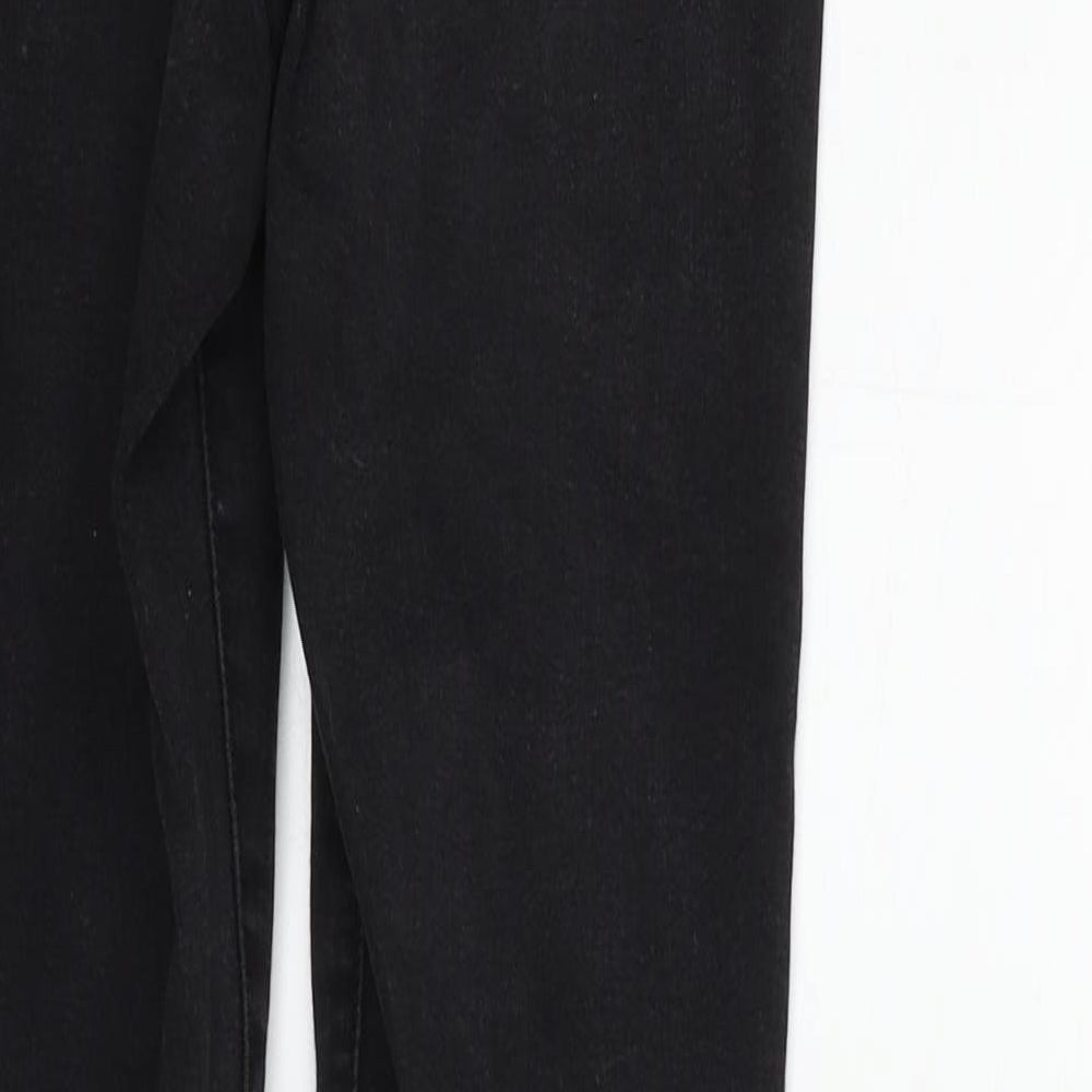 Womens UK Size 10 deniem & co Regular Fit Straight Black Jeans