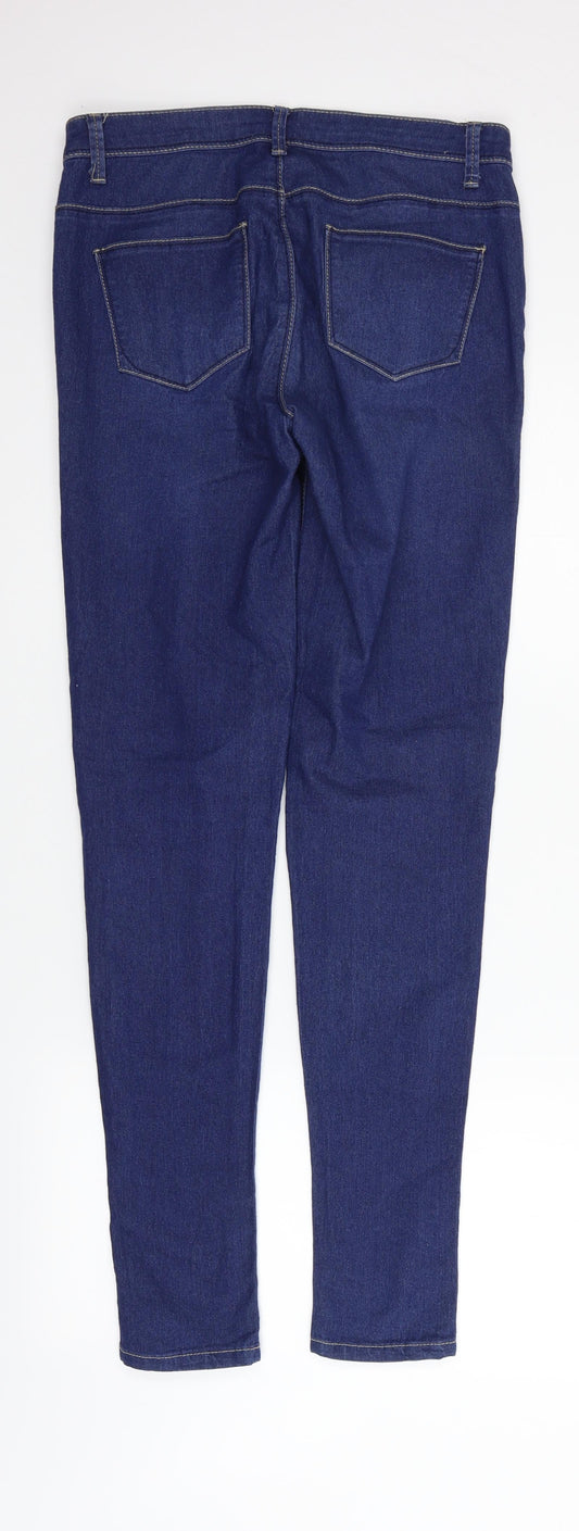 Womens UK Size 10 deniem & co Regular Fit Straight Blue Jeans