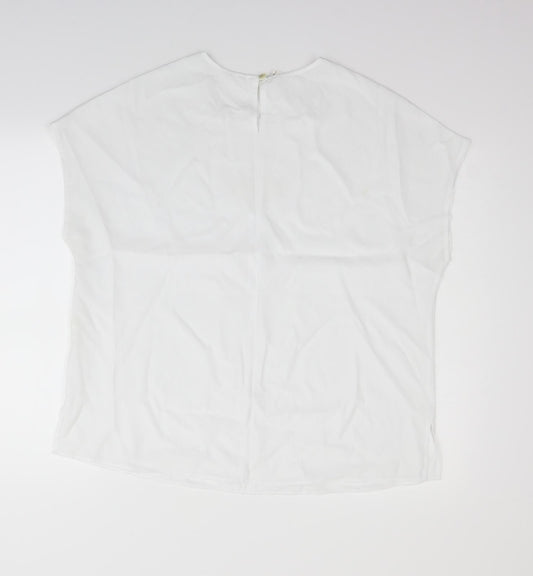 Womens UK Size 20 Preworn White Basic Blouse