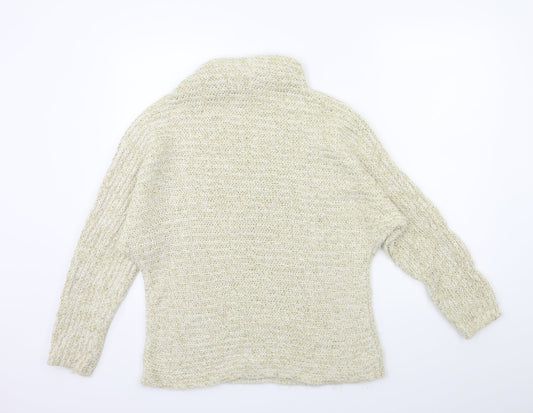 TU Womens Gold Knit Pullover Jumper Size 14
