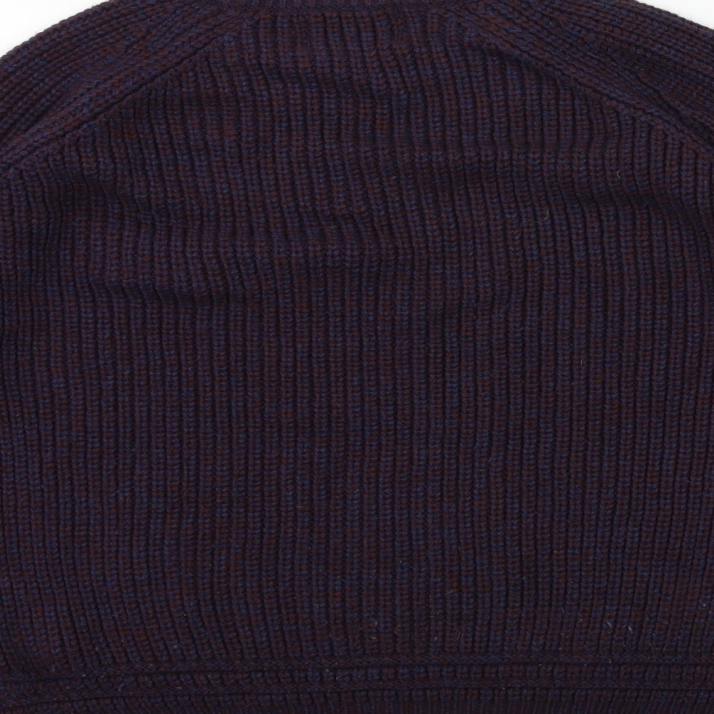 Topshop Mens Purple Knit Pullover Jumper Size S