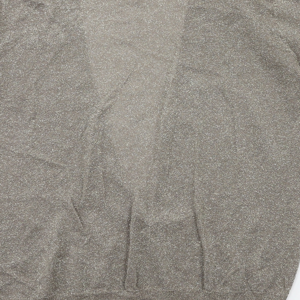 NEXT Womens Gold Knit Pullover Jumper Size 16