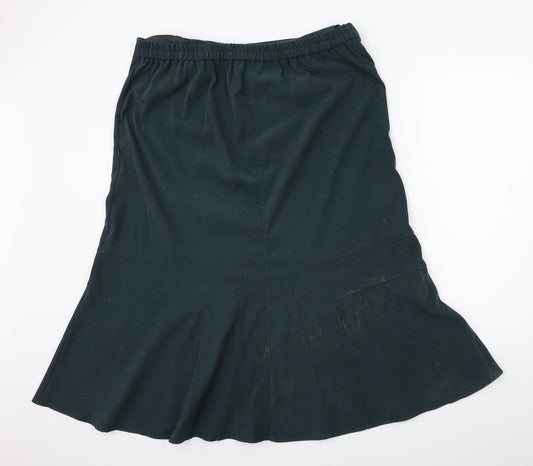 Casual Comfort Womens Blue Flare Skirt Size 40 in