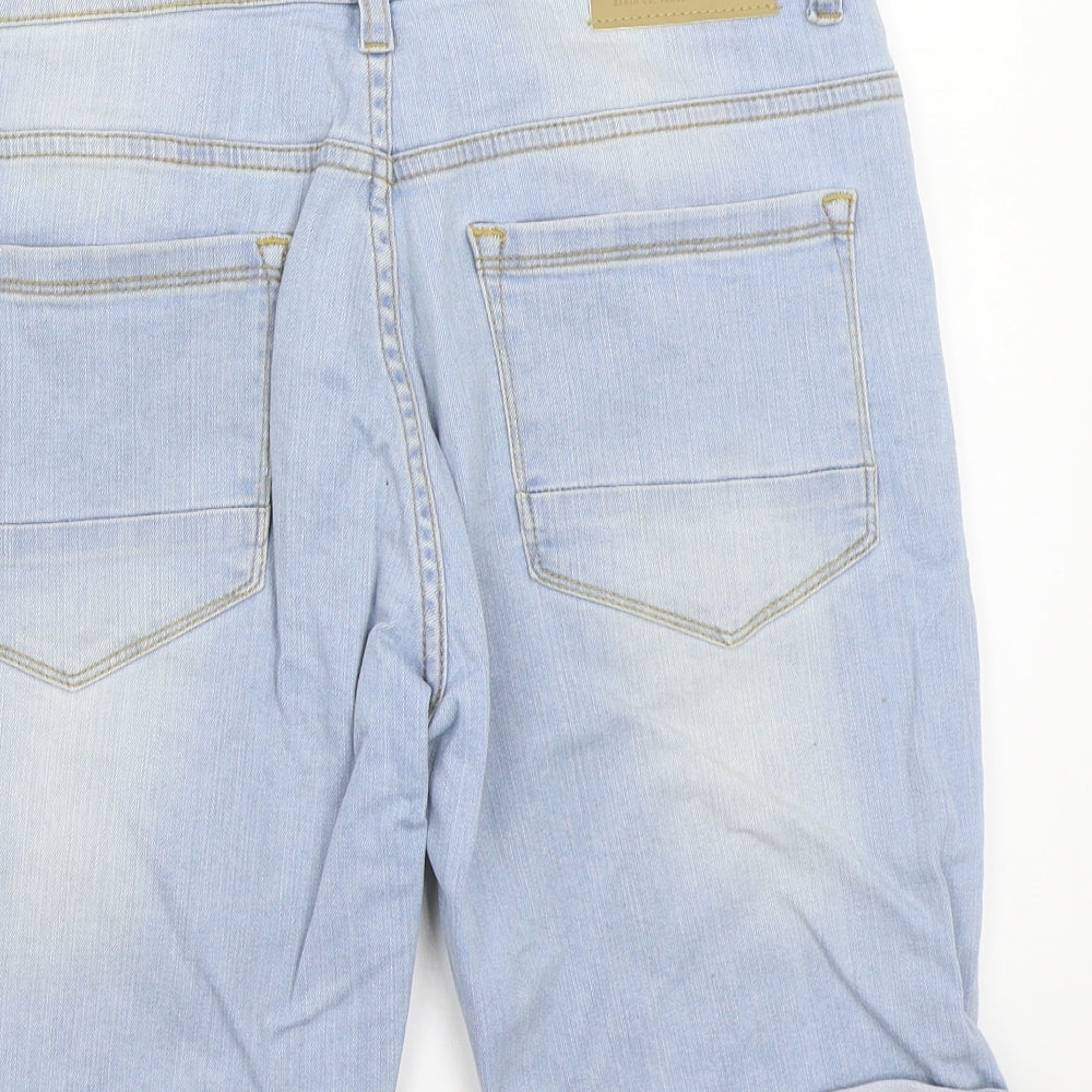 Denim & Co. Womens Blue Cut-Off Shorts Size 30