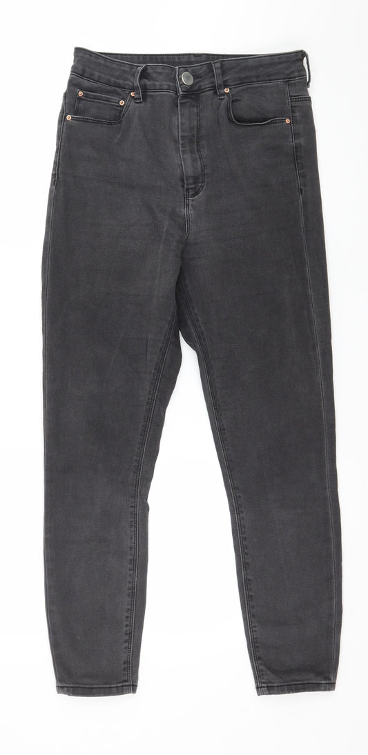 Womens UK Size 28 in ASOS Regular Fit Skinny Grey Jeans
