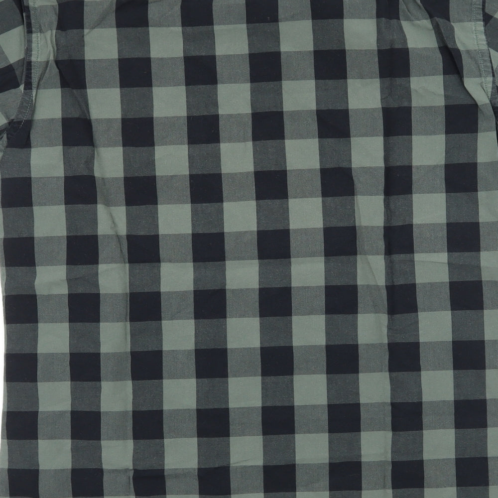 TU Mens Clear Button-Up Size M