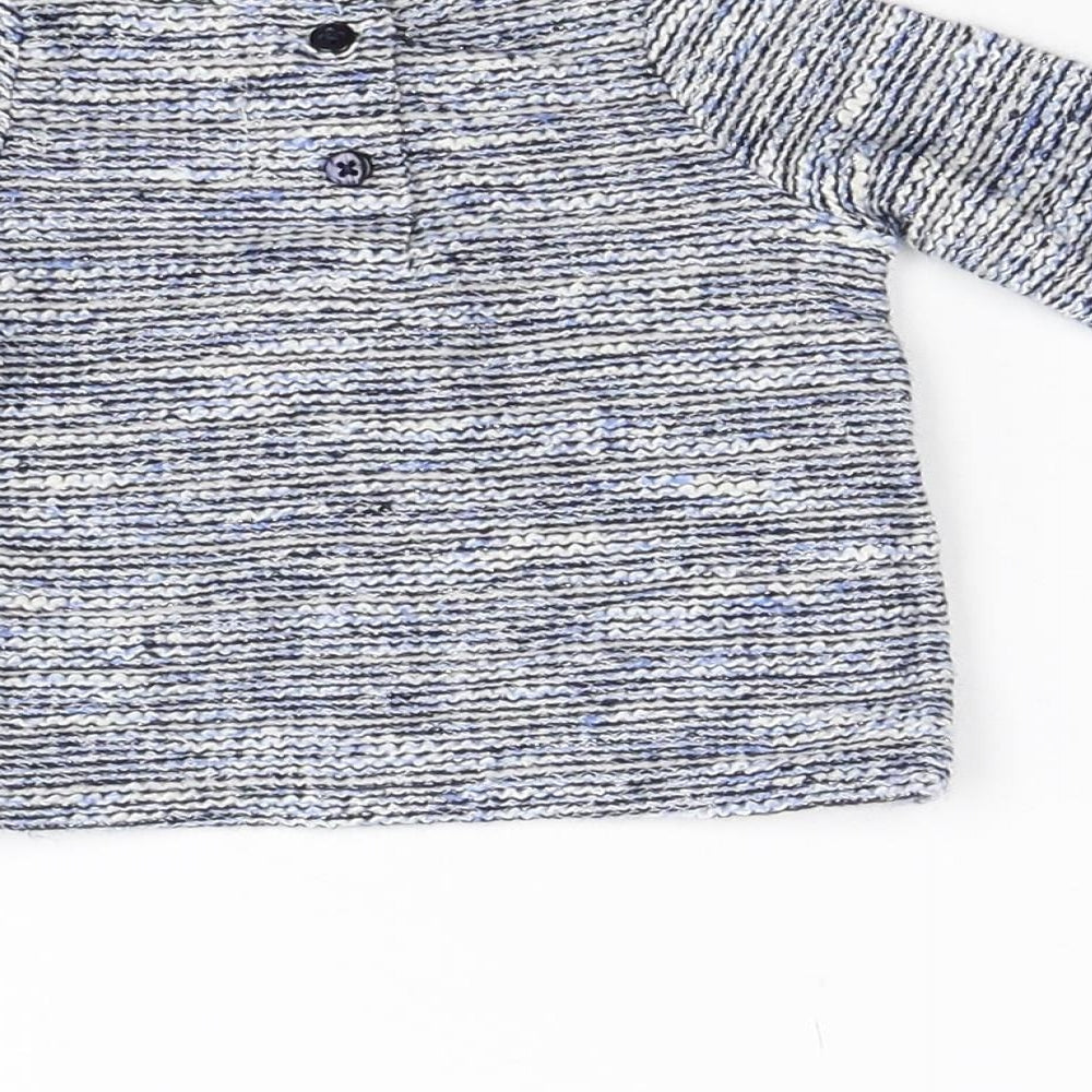 Primark Baby Blue Knit Pullover Jumper Size 0-3 Months - Loverly