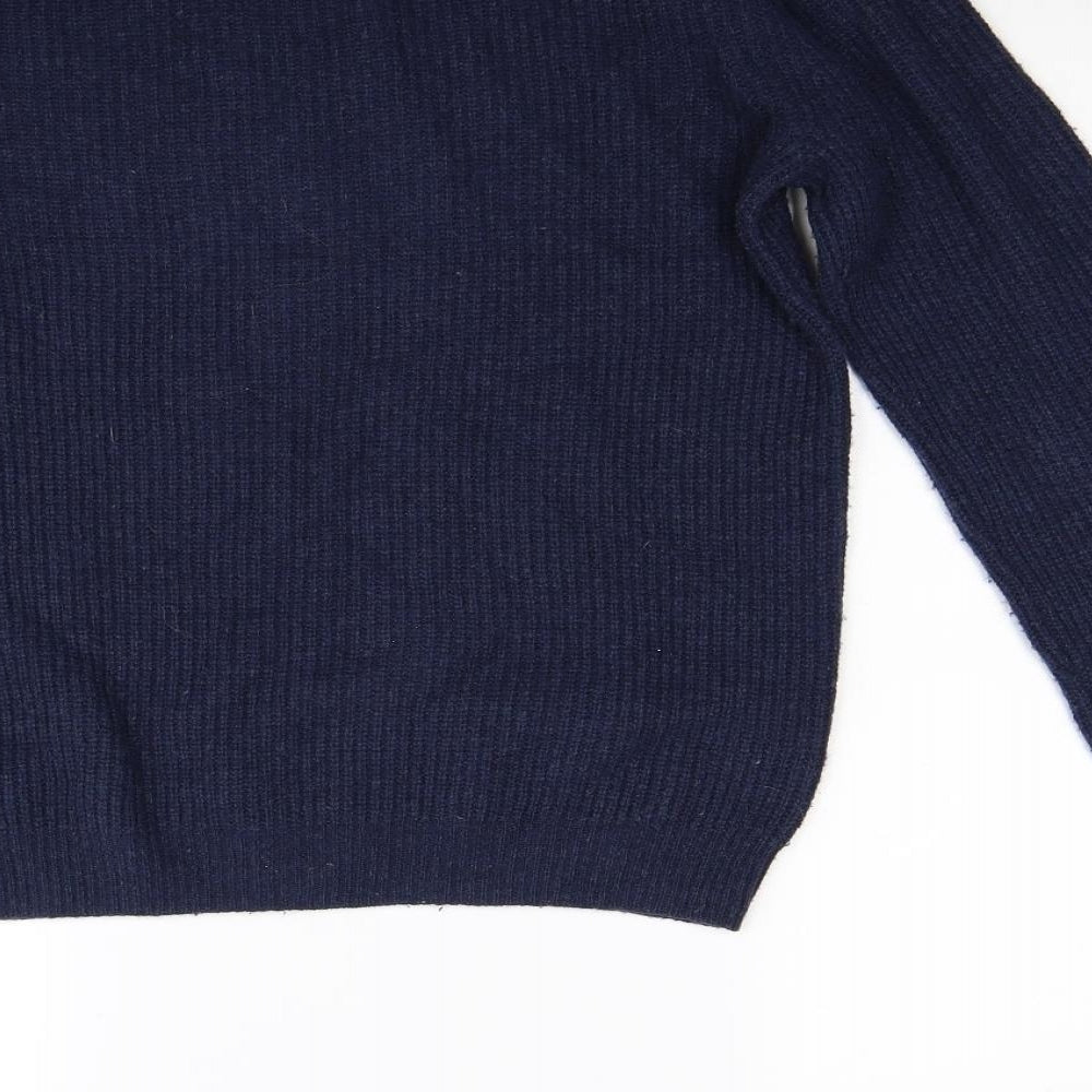 Topman Mens Blue Knit Pullover Jumper Size S