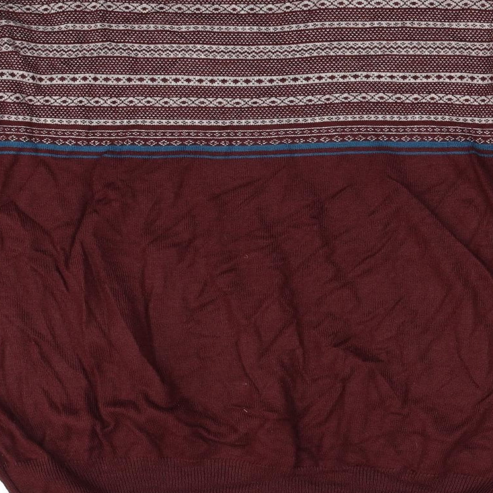 Mens UK Size L Ceader wood state Red Pullover Jumper
