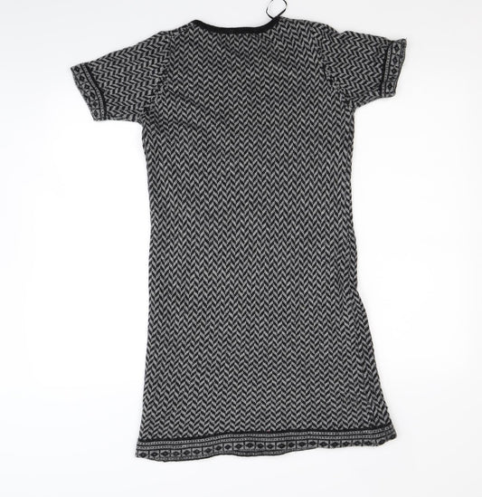 Sfera Womens Grey Rayon Jumper Dress Size S