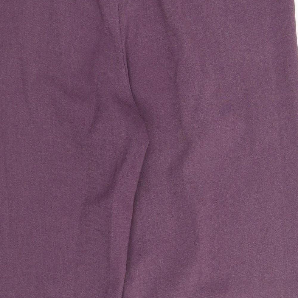 Womens UK Size 34 in Artigiano Regular Fit Windbreaker Purple Trousers