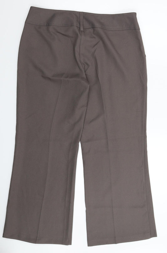 Womens UK Size 16 Dorothy Perkins Regular Fit Grey Trousers