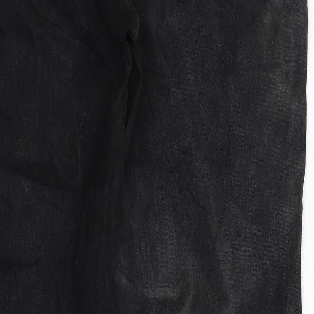 C&A Womens Black  Denim Straight Jeans Size 30 in L29 in