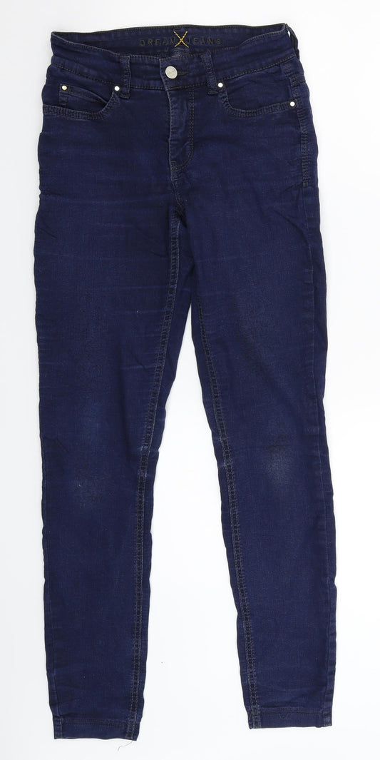 Womens UK Size 28 in Mac Extra-Slim Fit Jegging Blue Jeans