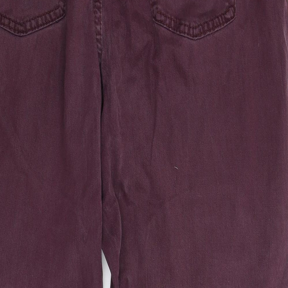 Womens UK Size 34 in Preworn Regular Fit Straight Brown Jeans
