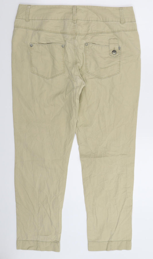 Only Womens Beige Trousers Size 34 in L26 in