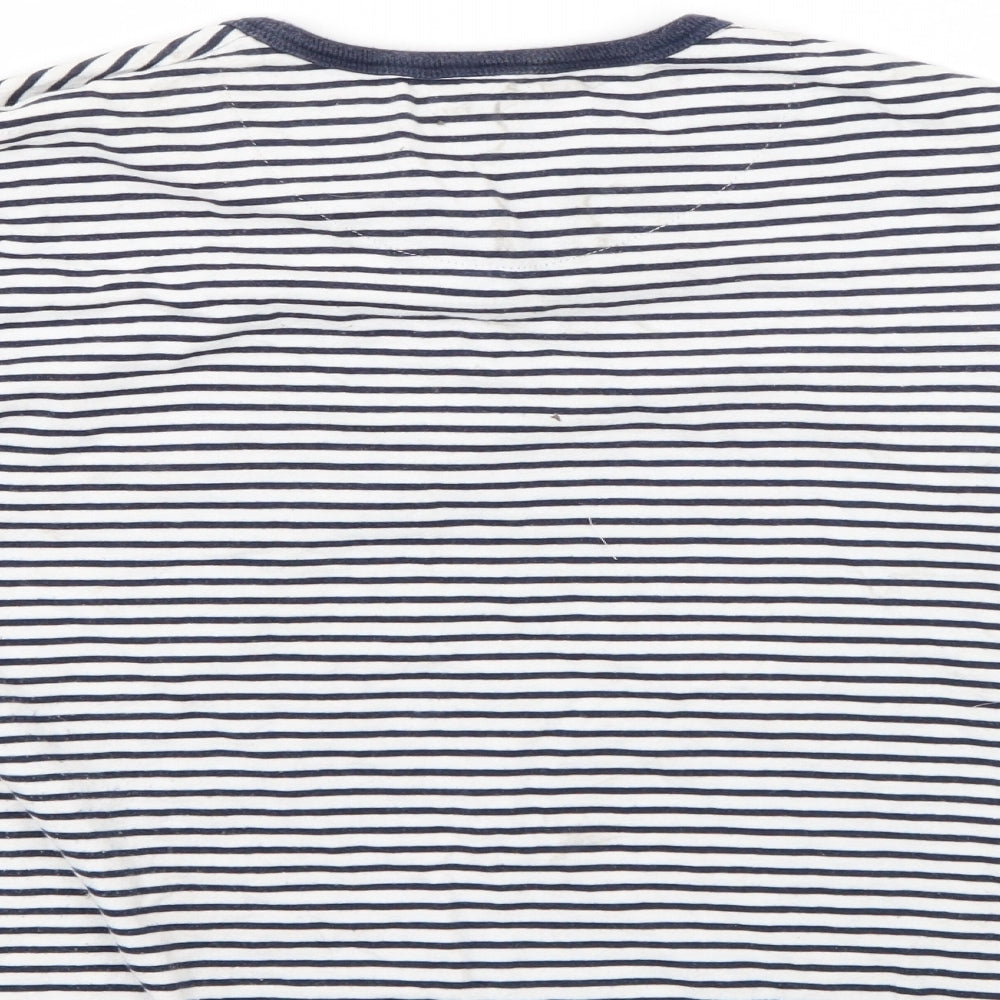Pep&Co Boys Blue Striped Basic Casual Size 9-10 Years