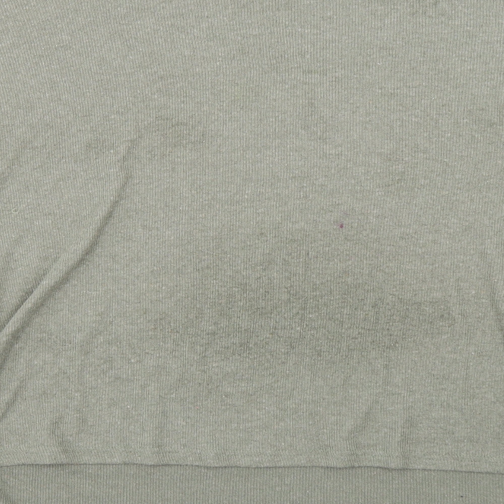 Primark Womens Green Henley Jumper Size 16