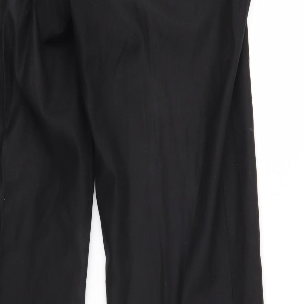 Burton Mens Black Trousers Size 32 L31 in