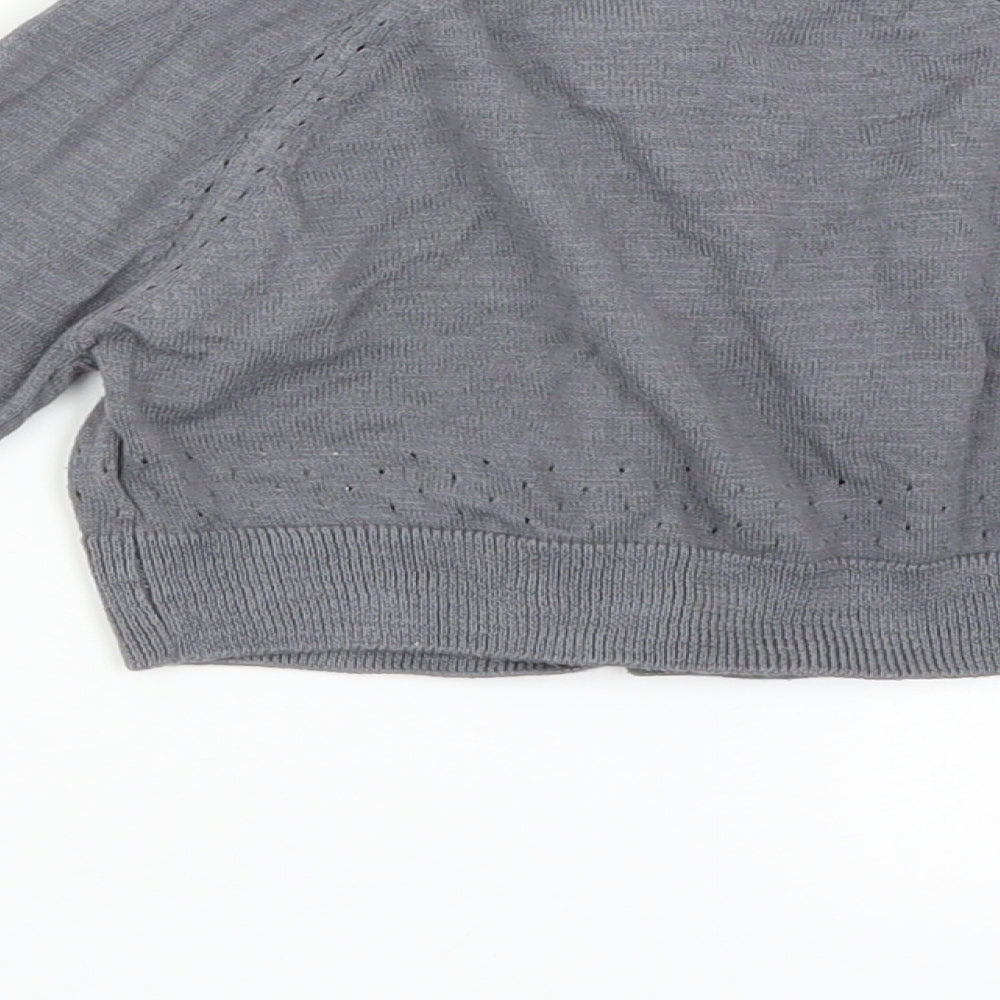Mothercare Girls Grey Cardigan Jumper Size 4 Years