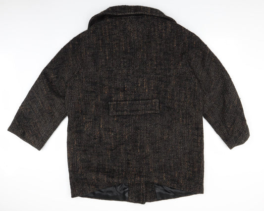 Womens UK Size L Wallis Brown Overcoat