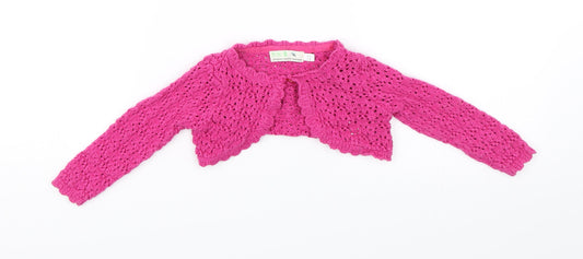 Mini B Baby Pink Cardigan Jumper Size 12-18 Months