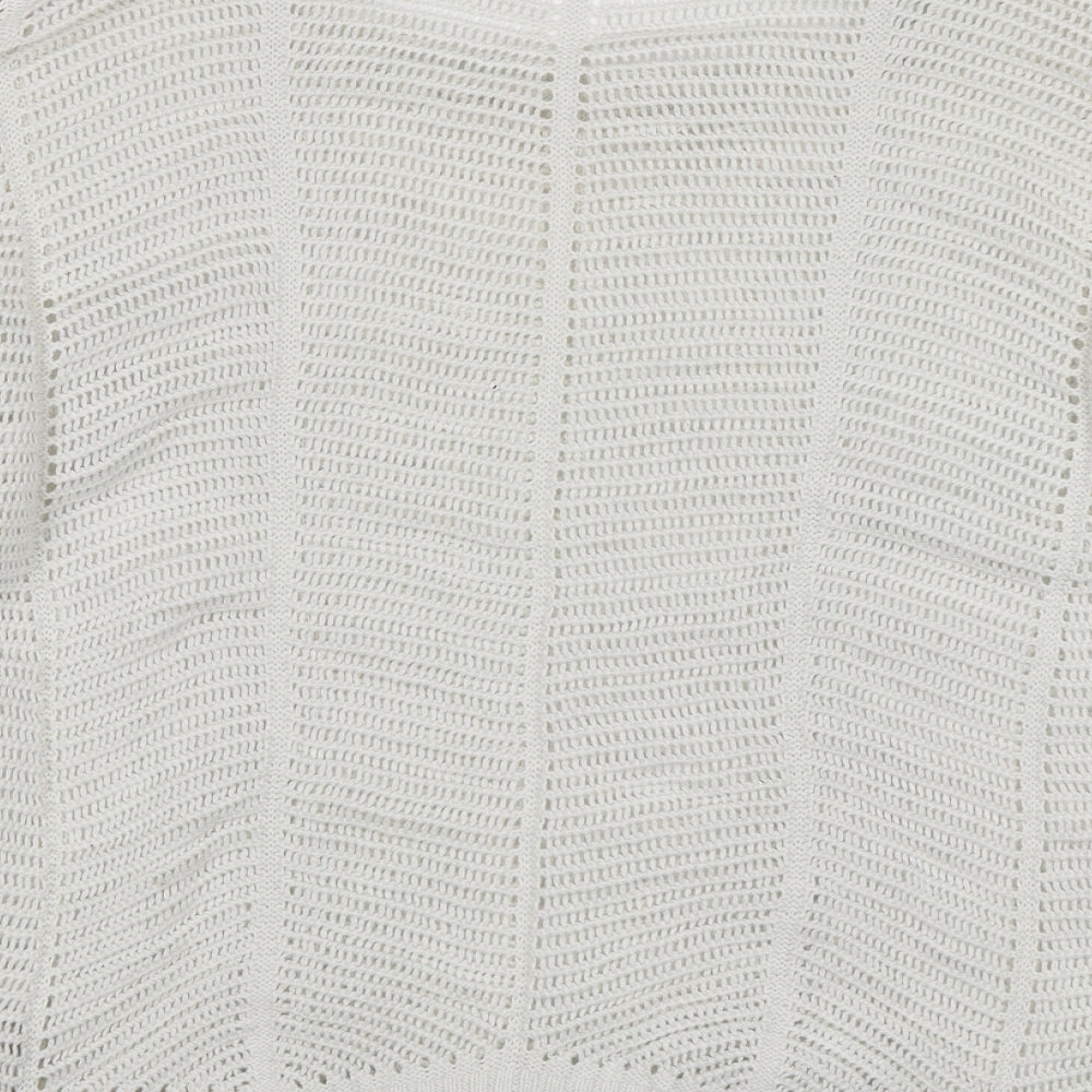 New Look Womens White Pullover Jumper Size 10