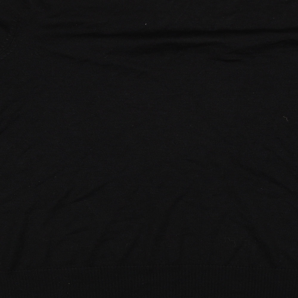 Womens UK Size 3XL H&M Black Jersey T-Shirt