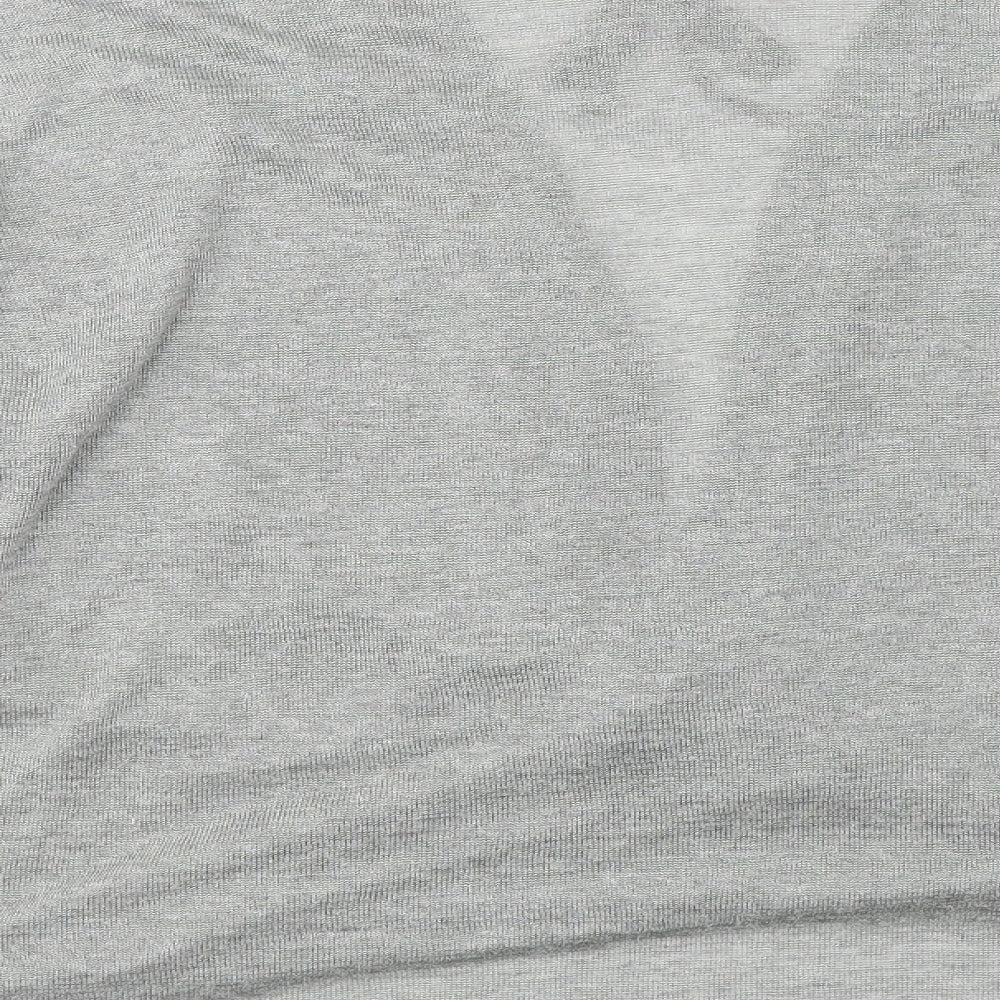 Womens UK Size 16 Debenhams Grey Jersey Blouse
