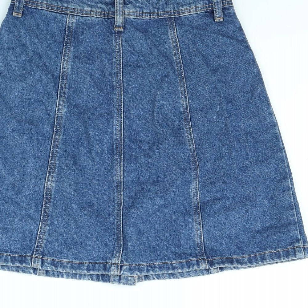 H&M Womens Blue Mini Skirt Size 4
