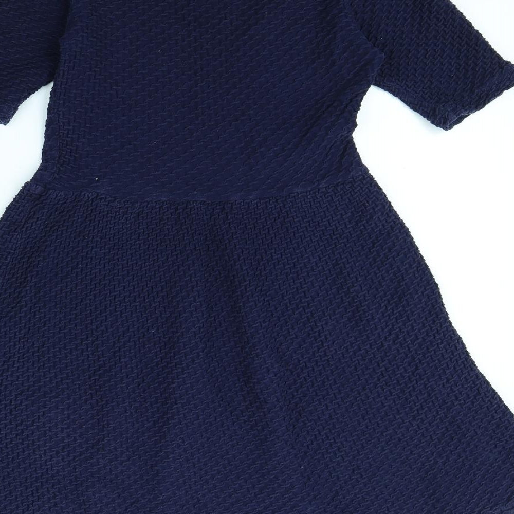 Dorothy Perkins Womens Blue Fit & Flare Size 8