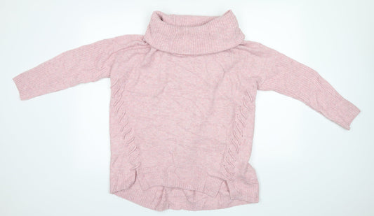 Miss Selfridge Womens Pink Knit Pullover Jumper Size 10