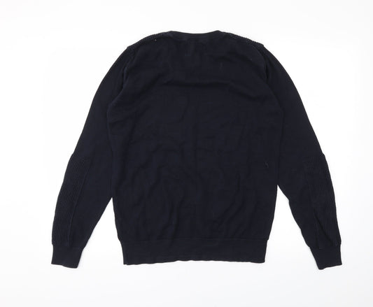 River Island Mens Blue Pullover Jumper Size S