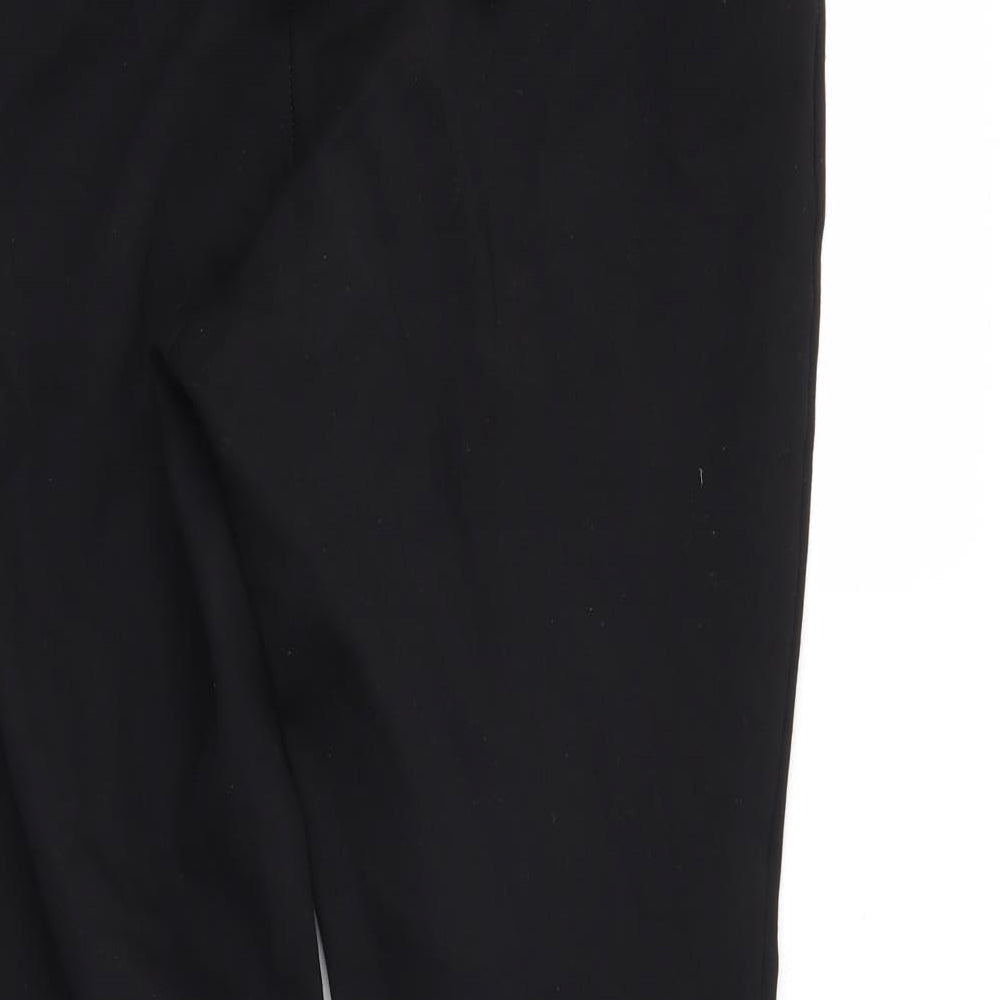 M&S Womens Black Trousers Size 12 L25 in