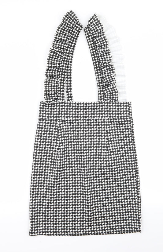 Cameo Womens White Check Rayon Slip Dress Size 10