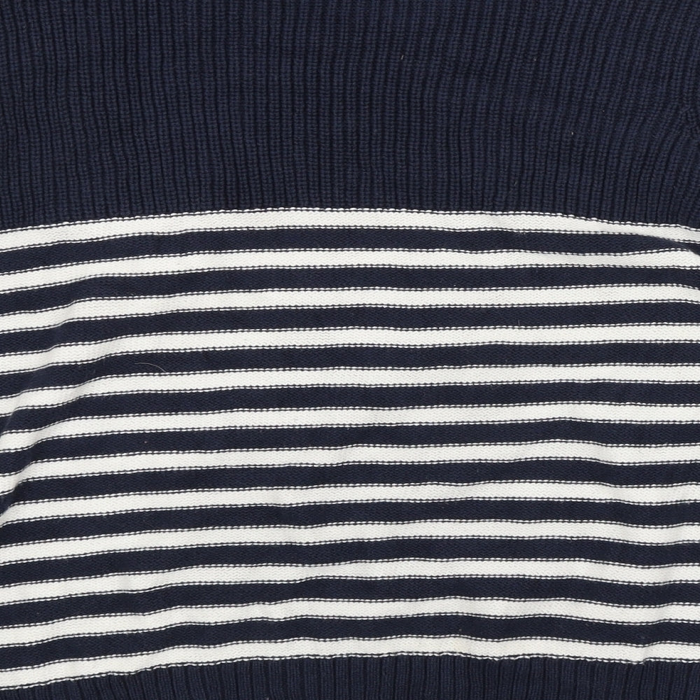 Z by Z Mens Blue Striped Pullover Jumper Size S