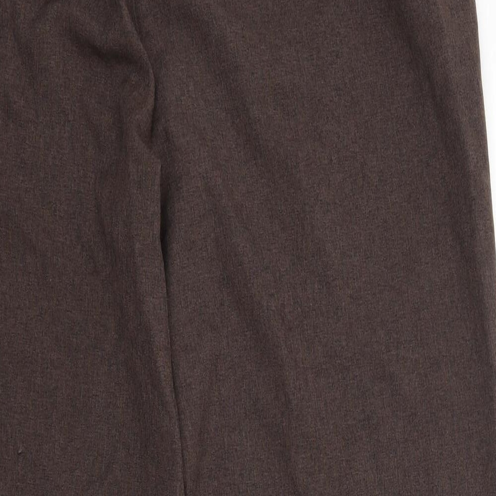 BM Collection Womens Brown Trousers Size 16 L25 in