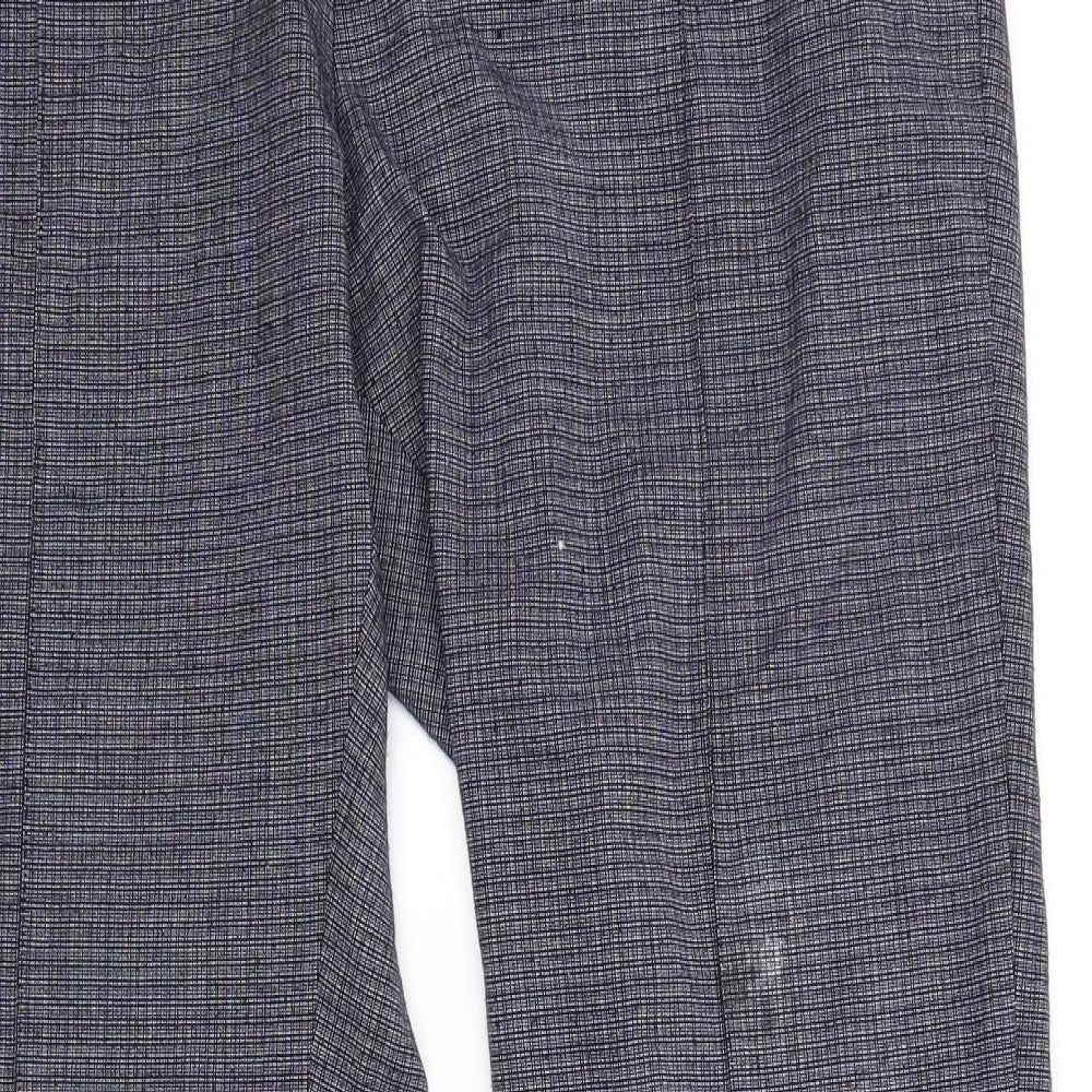 Womens UK Size 14 Marks & Spencer Regular Fit Blue Trousers