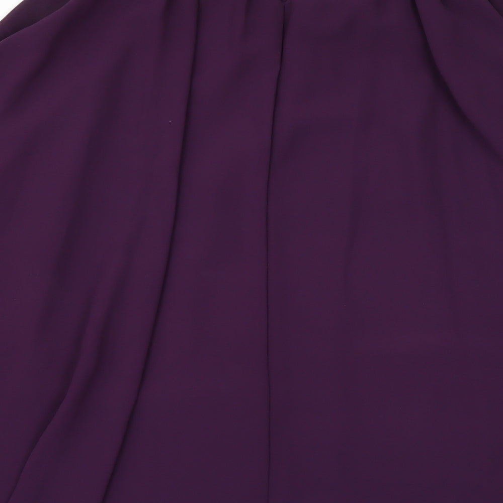 Womens UK Size L Krisp Purple Tunic Blouse