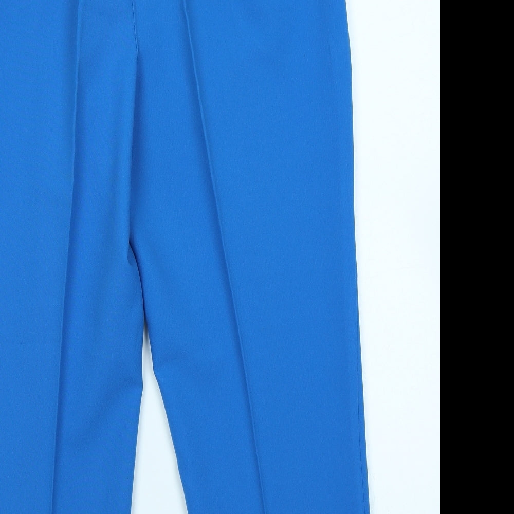 Womens UK Size 14 AMARANTO Regular Fit Blue Trousers