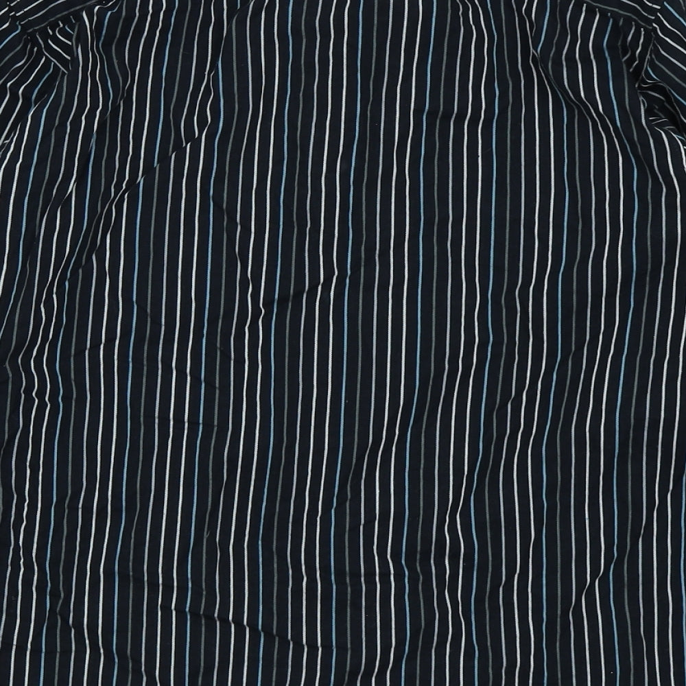Matalan Boys Black Striped Basic Button-Up Size 12-13 Years
